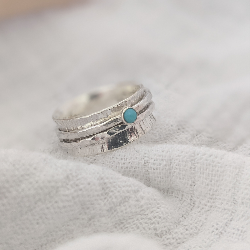 Turquoise clearance spinner ring