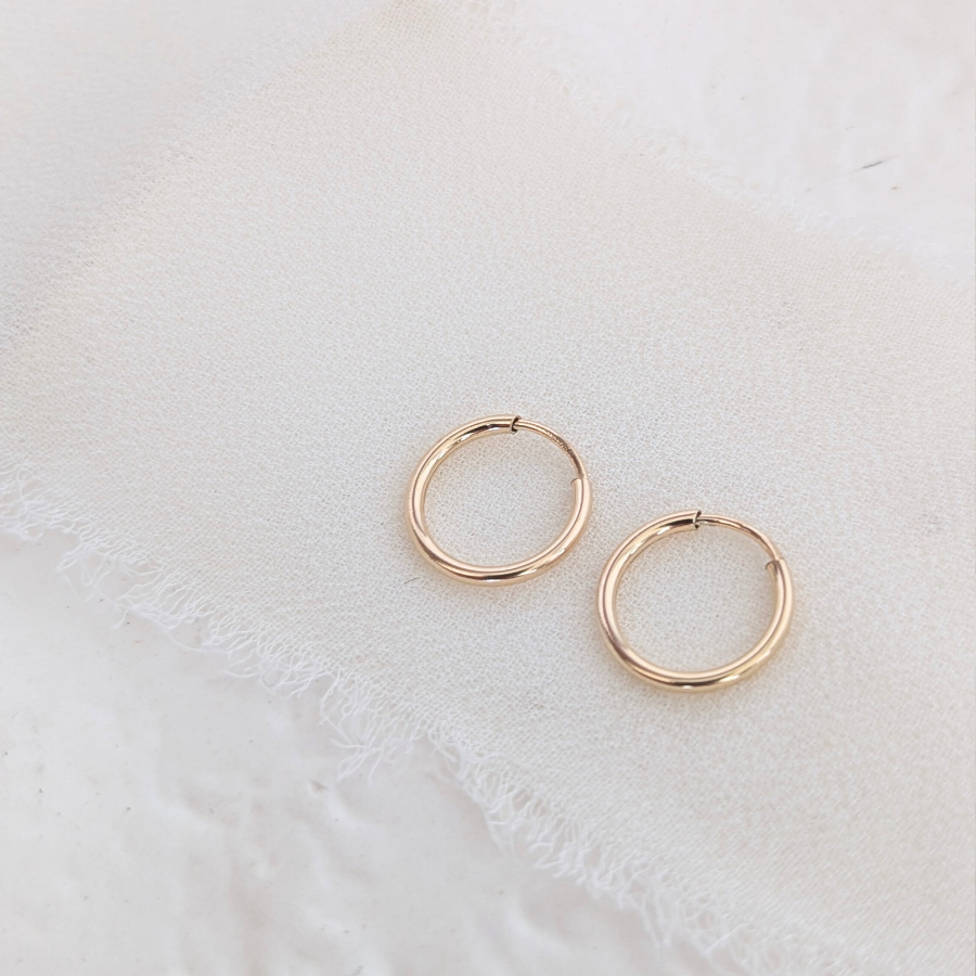 14ct Gold Filled Endless Hoop Earrings