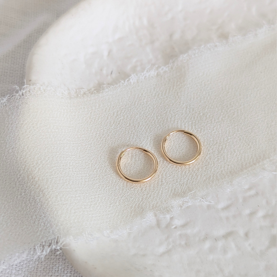 14ct Gold Filled Endless Hoop Earrings