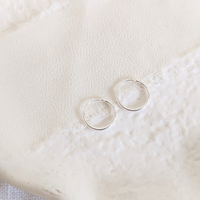 Sterling Silver Endless Hoop Earrings