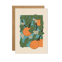 Oranges Card: With cello wrap