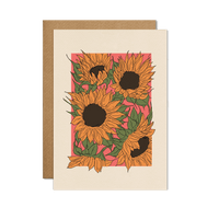 Sunflower Card: With cello wrap