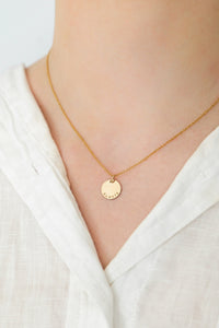 Personalised 14ct Gold Filled Disc Necklace