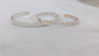 Silver Secret Message Cuff Bracelet