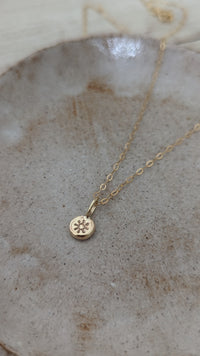 9ct Gold Sun Necklace