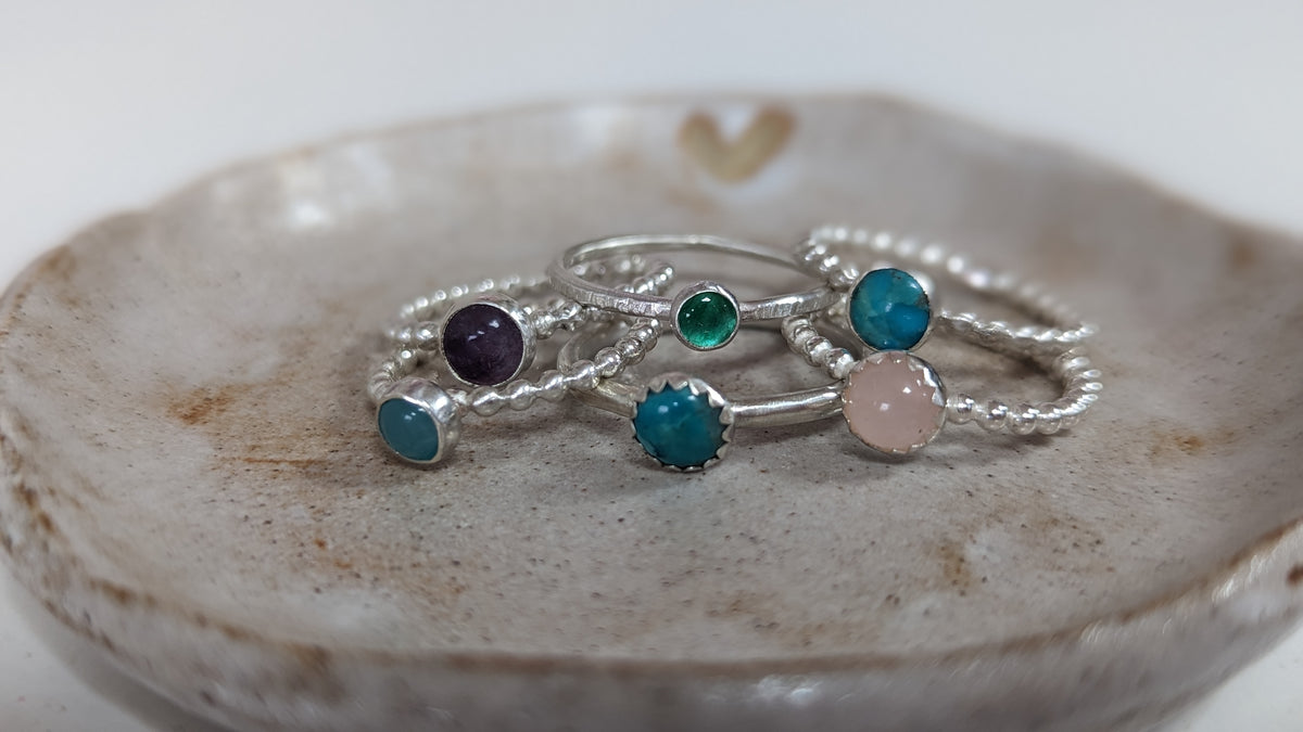 Festive silver Gemstone ring workshop - 12th November 2024