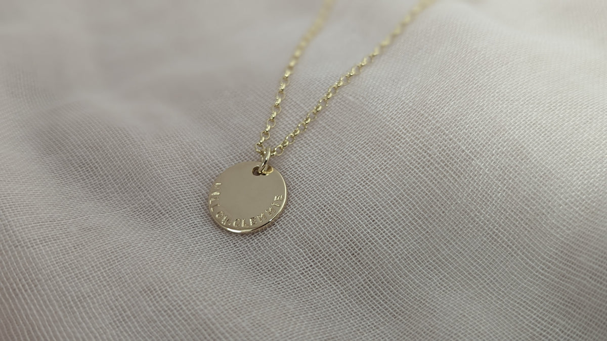 Personalised 9ct Gold Necklace