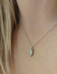 Sterling Silver Leaf Pendant Necklace