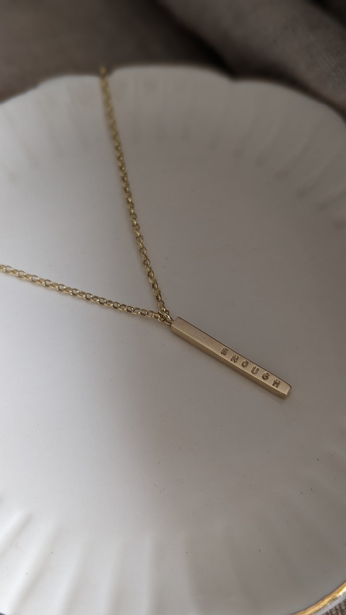 Sterling Silver Bar Necklace