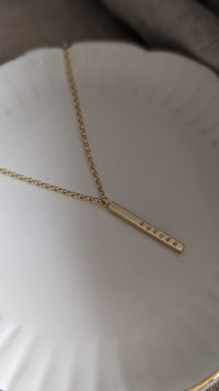 Sterling Silver Bar Necklace