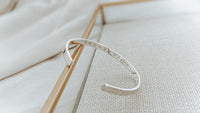 Silver Secret Message Cuff Bracelet