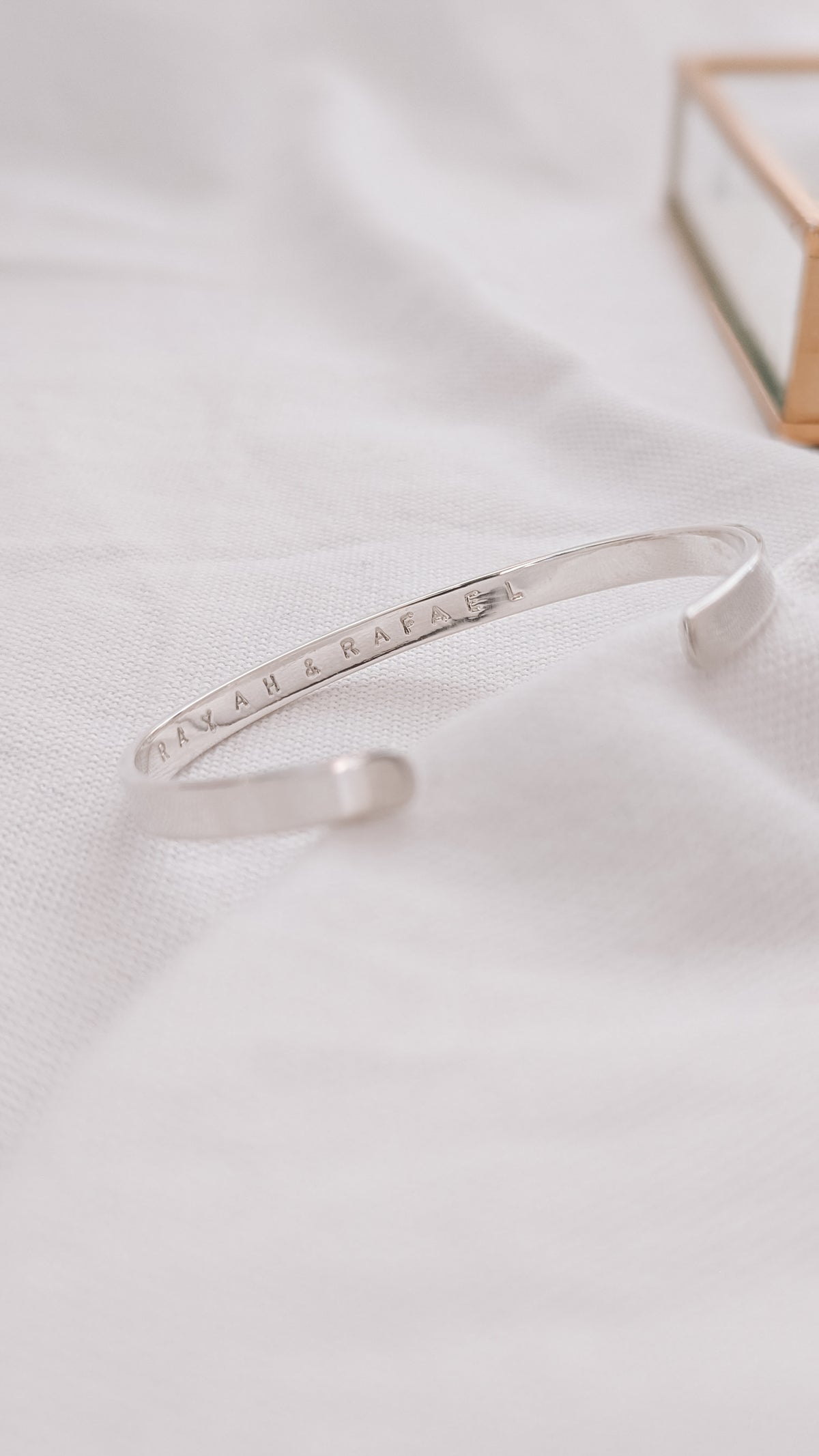 Silver Secret Message Cuff Bracelet