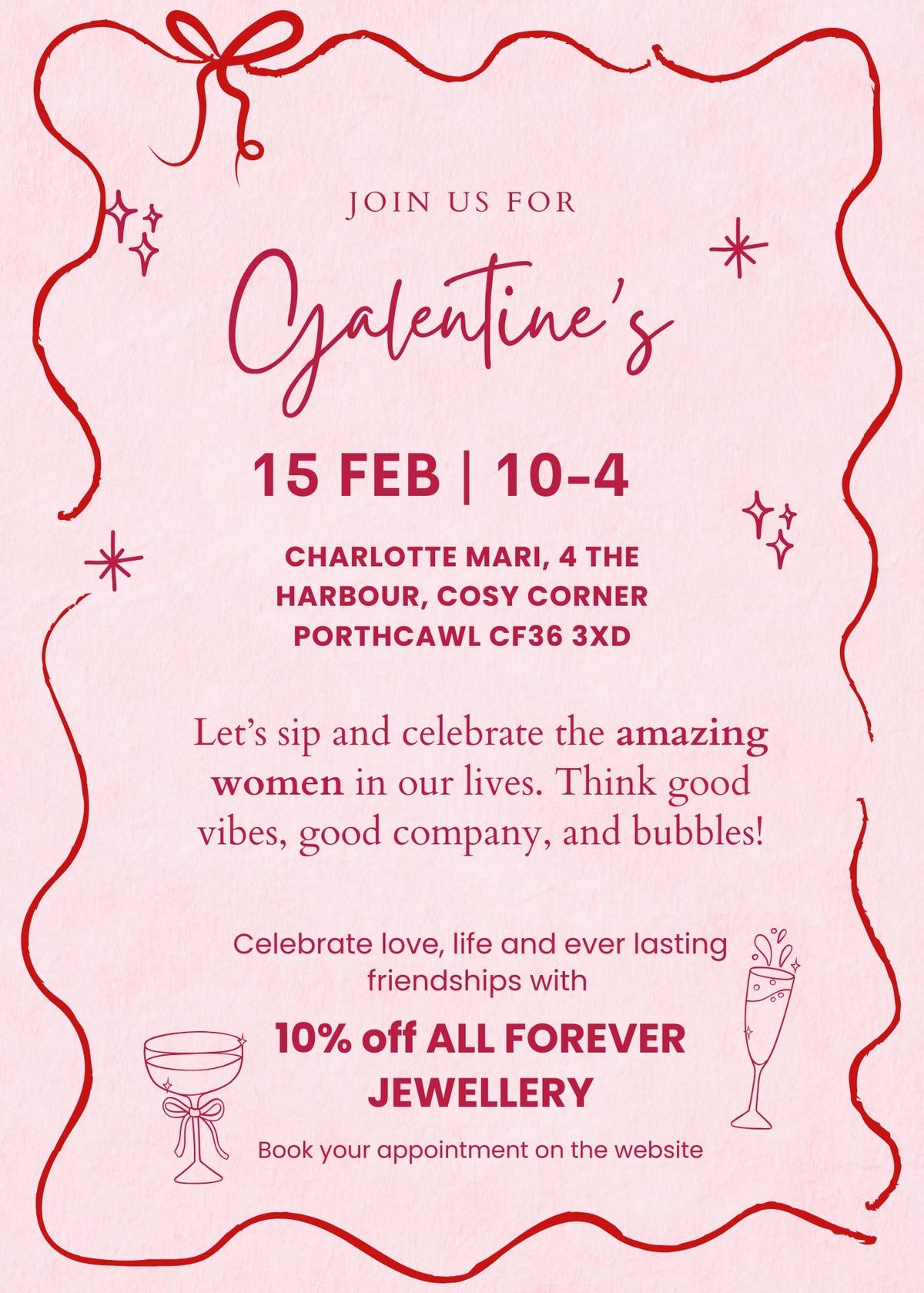 Forever Jewellery Galentines day - 15th February