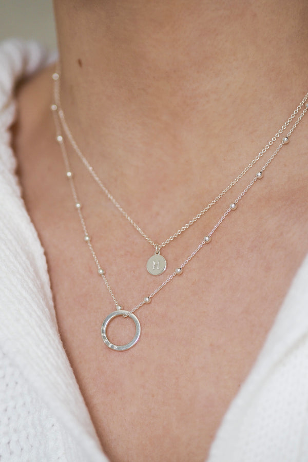 Sterling Silver Initial Necklace