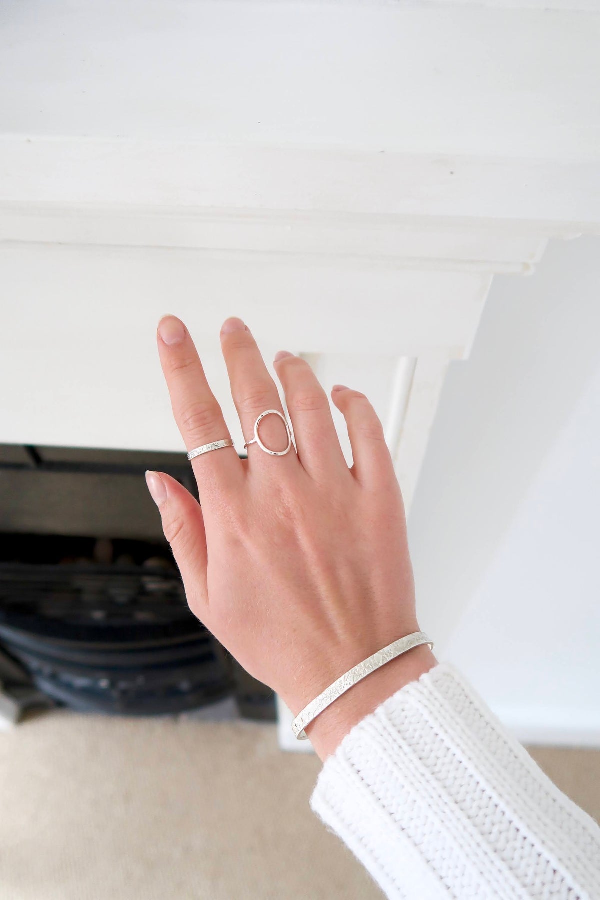 Sterling Silver Open Circle Ring