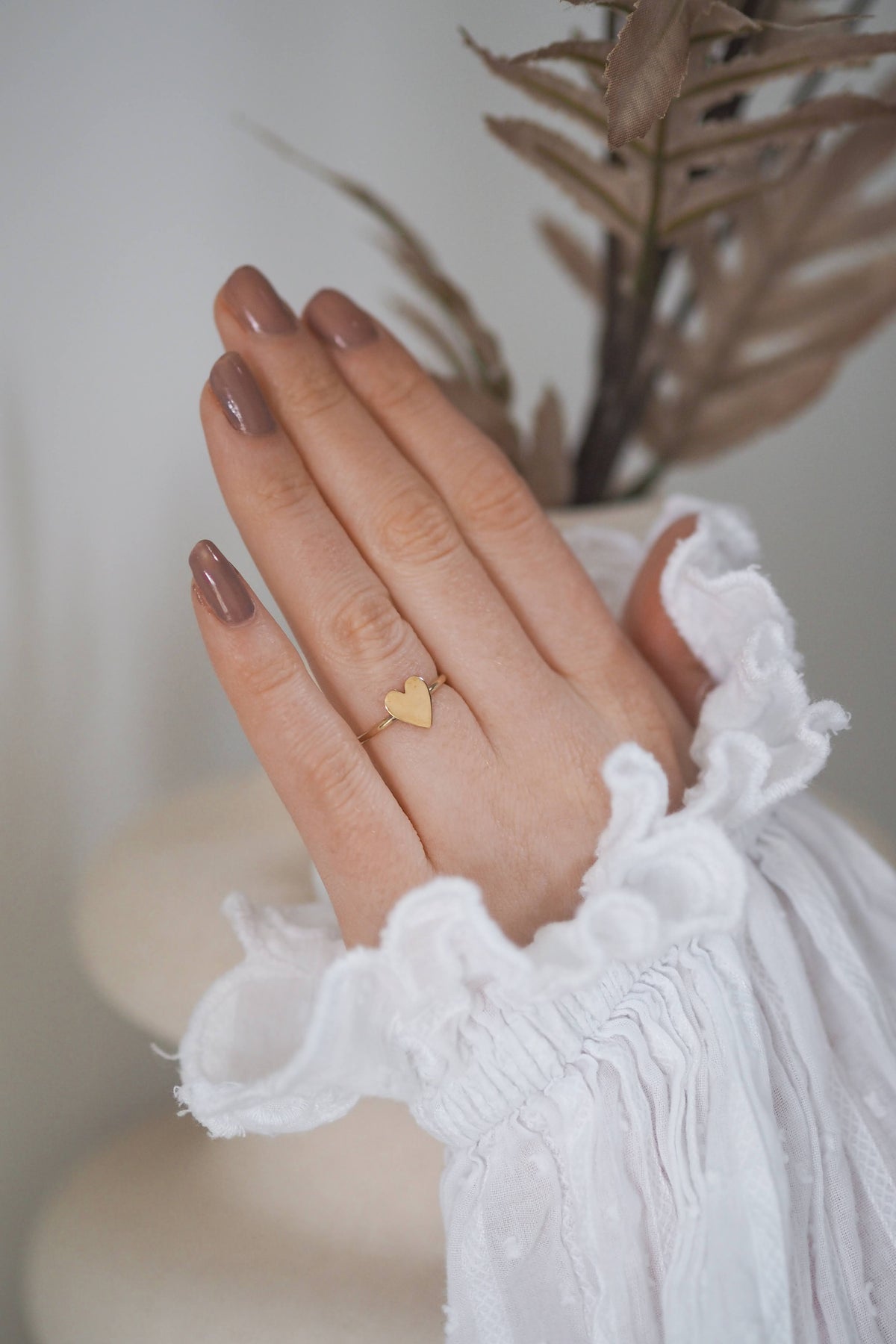 Solid 9ct Gold Orla Heart Ring