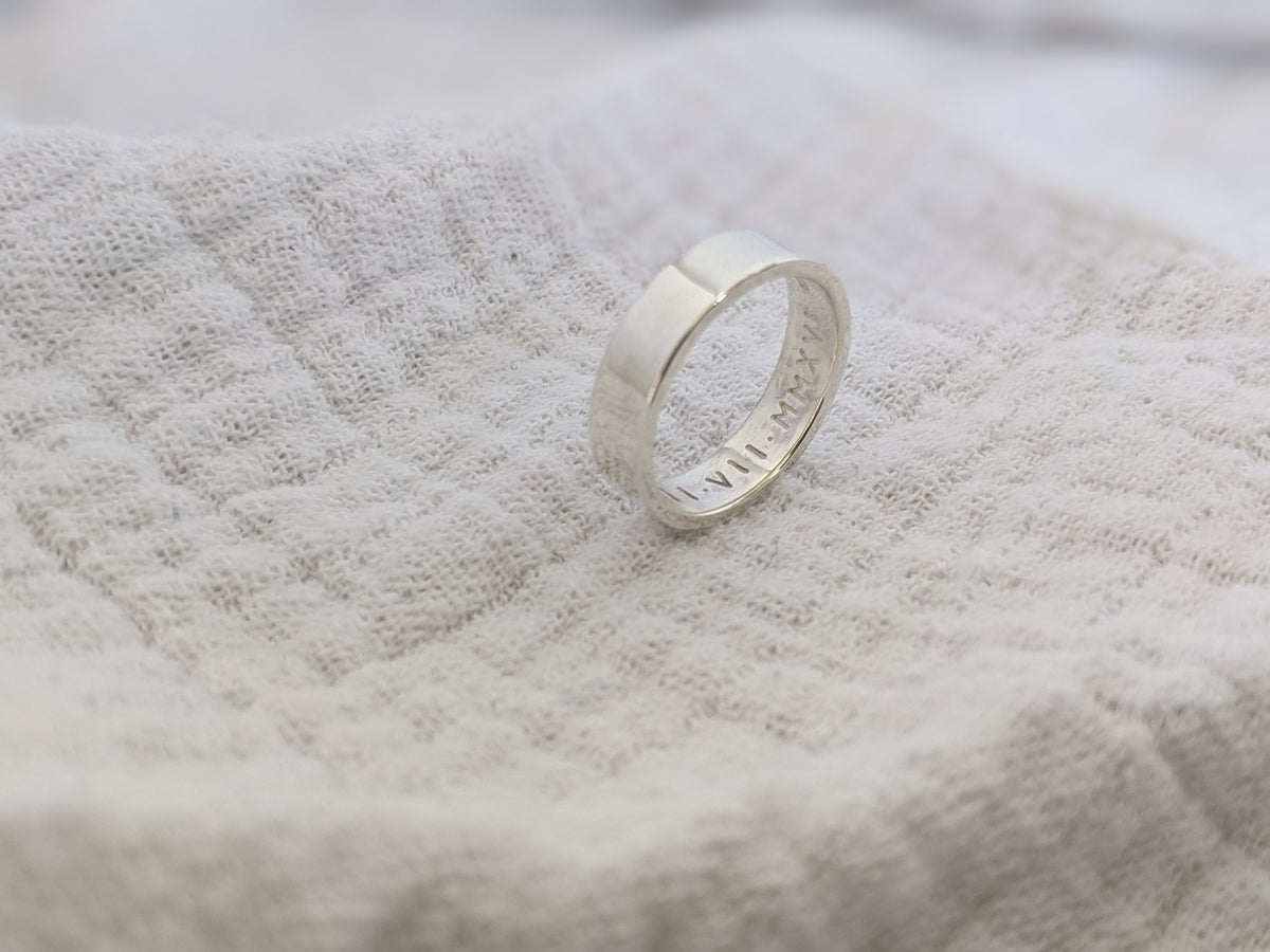 Chunky Silver Secret Message Ring