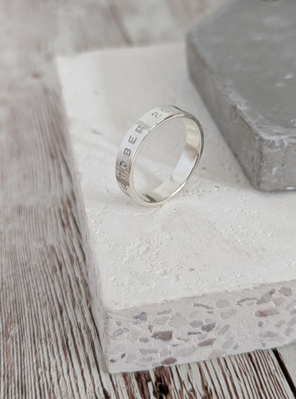 Sterling Silver message Ring