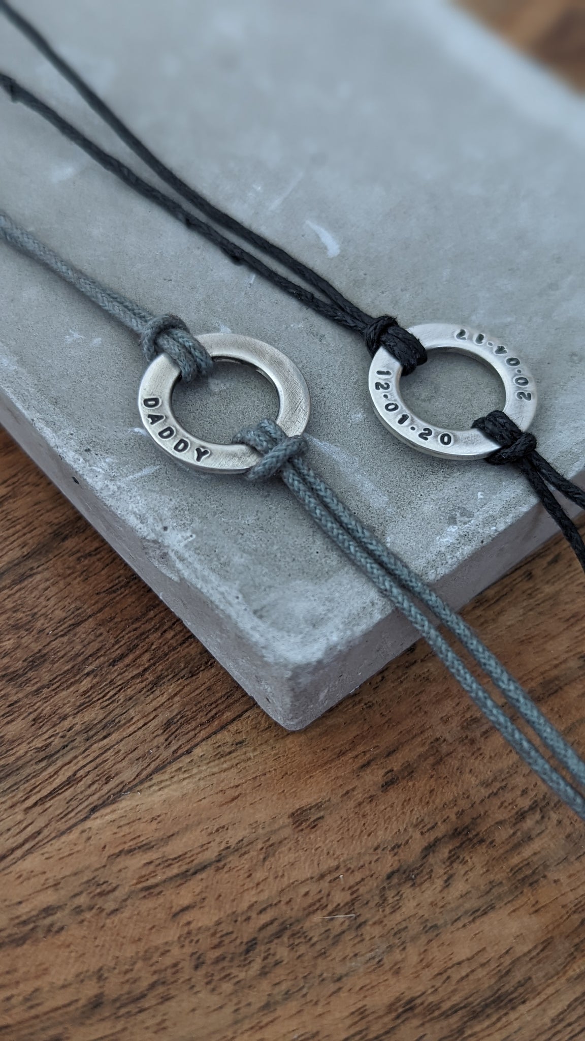 Stamped hot sale washer bracelet