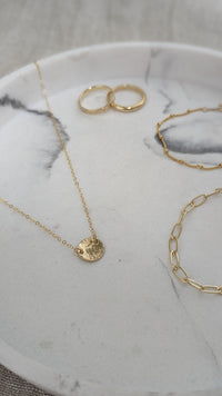 Hammered Gold Asher Necklace