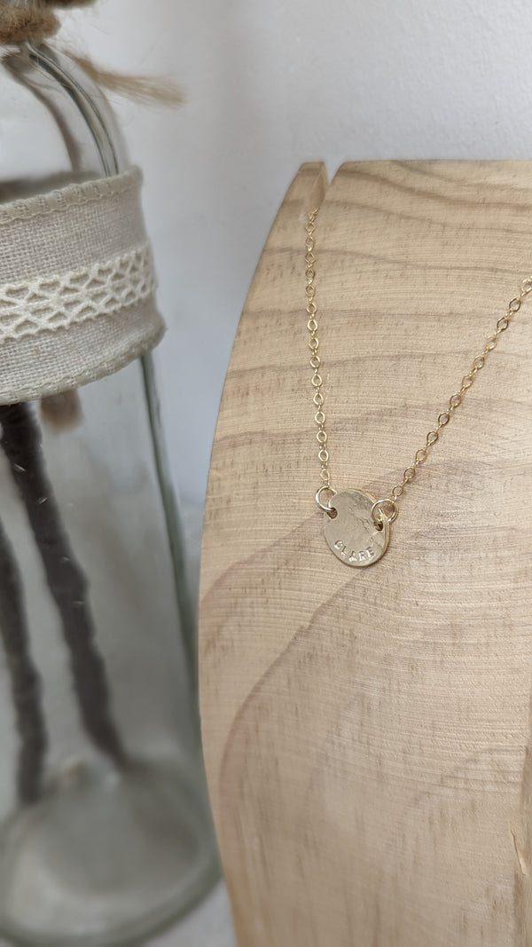 Hammered Gold Asher Necklace