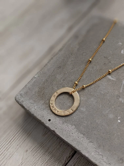 14ct Gold filled satellite halo necklace