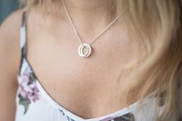 Personalised Sterling Silver Circle Necklace