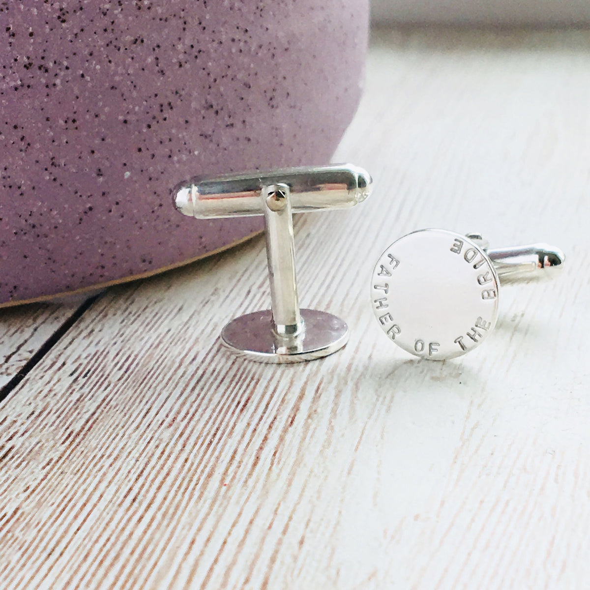 Personalised Sterling Silver Cufflinks