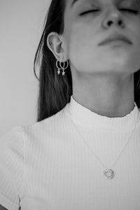 Celestial Star Hoop Earrings