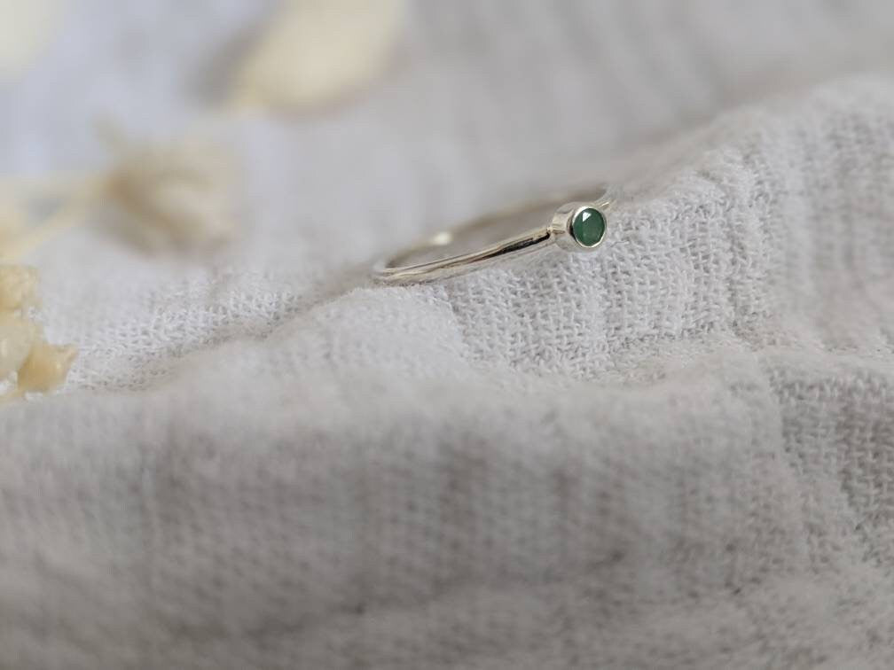 Emerald Stacker Ring