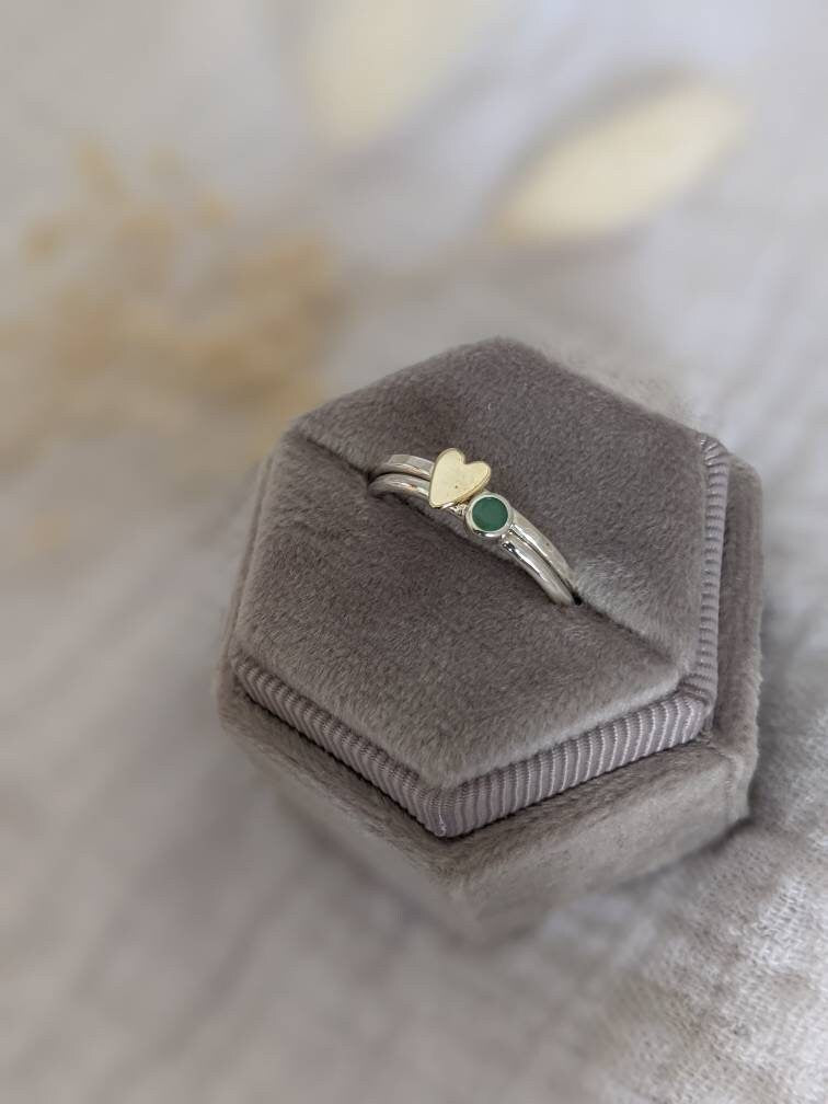 Emerald Stacker Ring